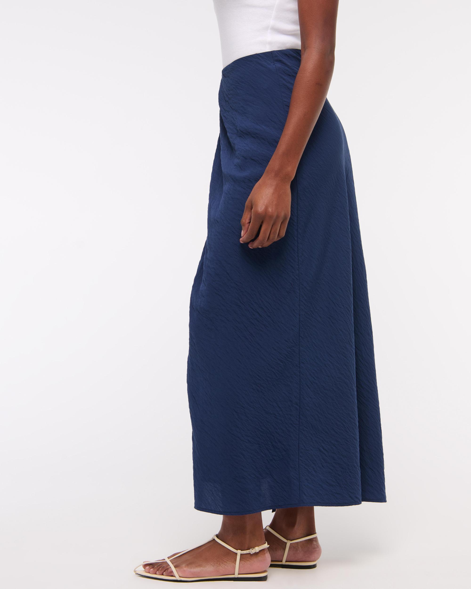 Mid Rise Sarong Maxi Skirt Product Image