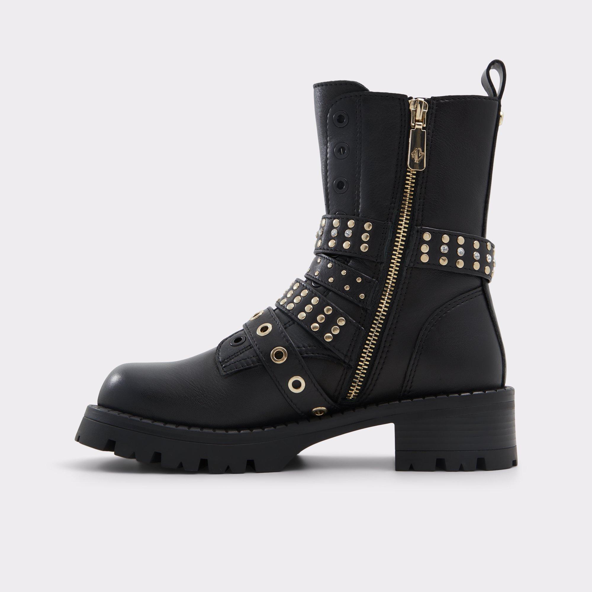ALDO Vortexia - Women's Combat Boot - Black, Size 6.5 Product Image