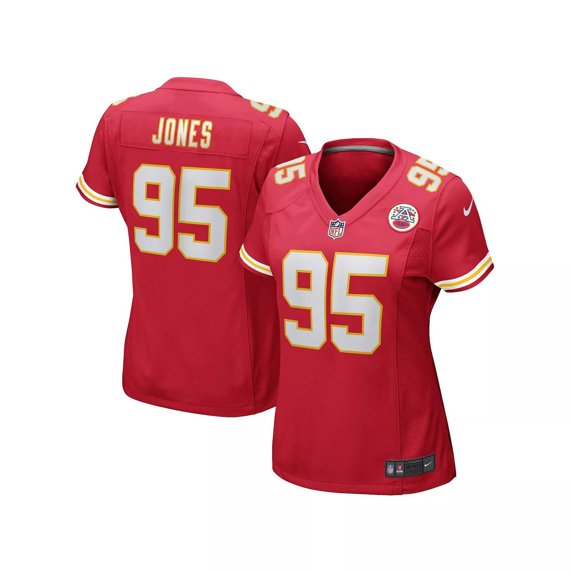 Women's Nike Chris Jones Red Kansas City Chiefs Game Jersey, Size: Small Product Image