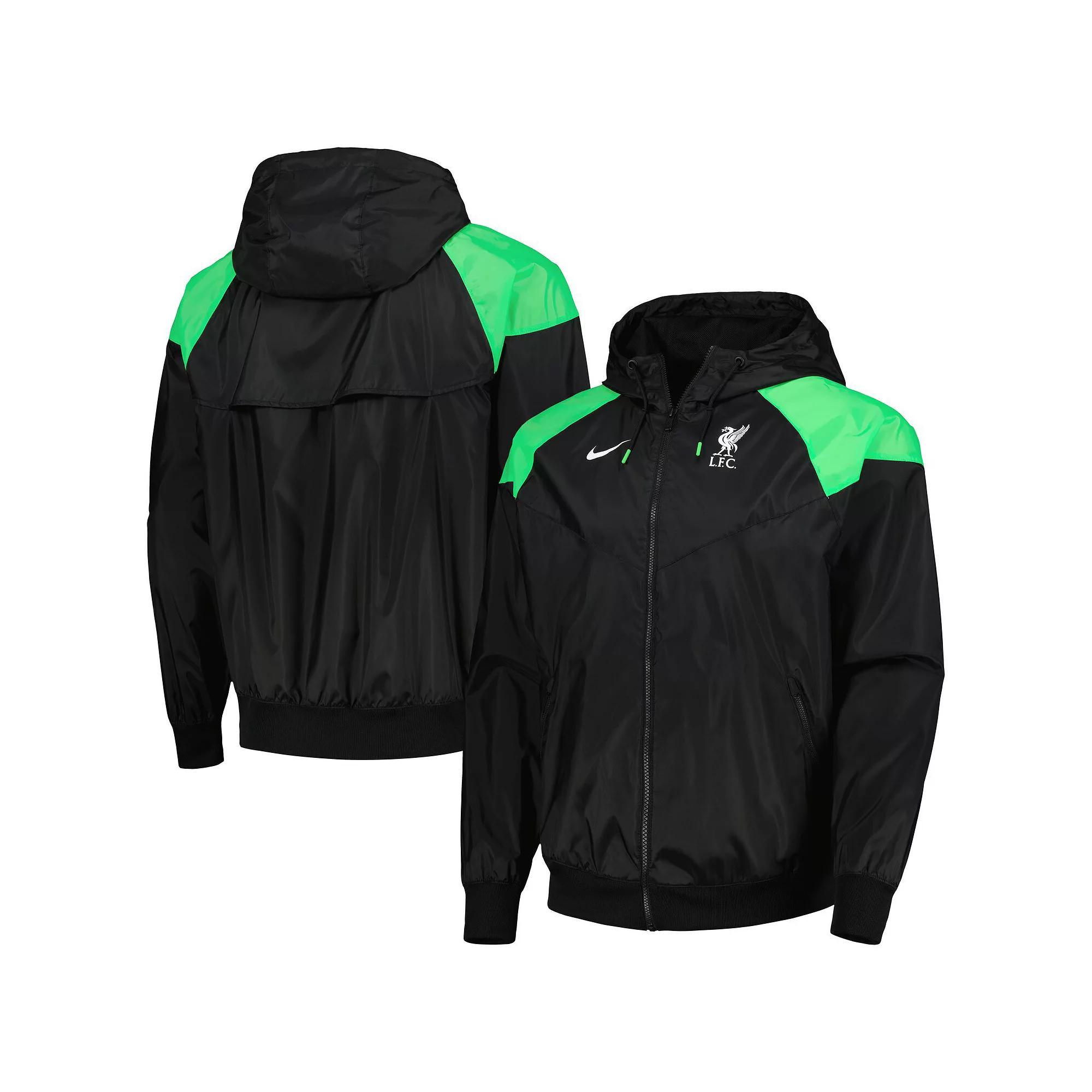 Mens Nike Black Liverpool Windrunner Raglan Full-Zip Jacket Product Image