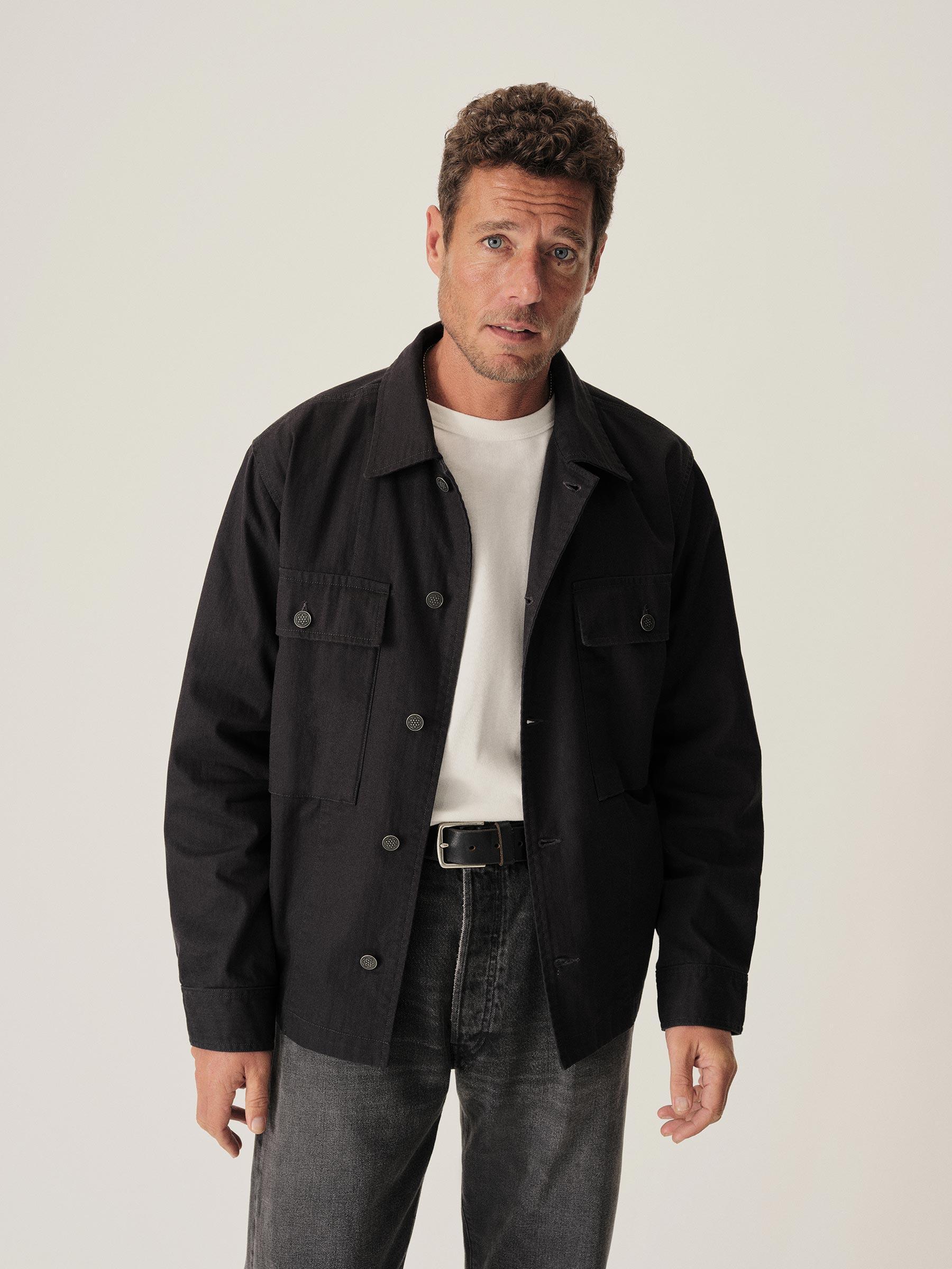 Black Omaha Flyweight HBT P-43 Fatigue Jacket Product Image
