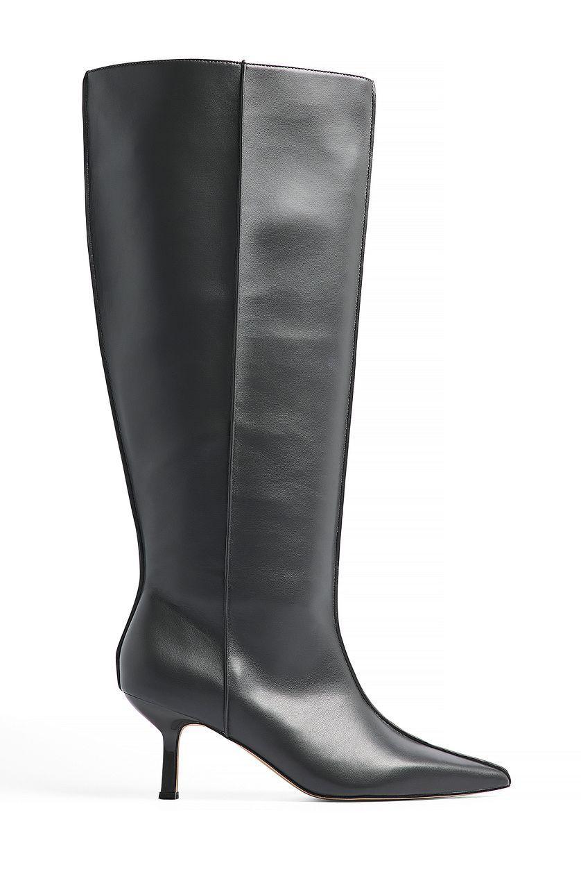 Seam Detail Knee High Boots Product Image