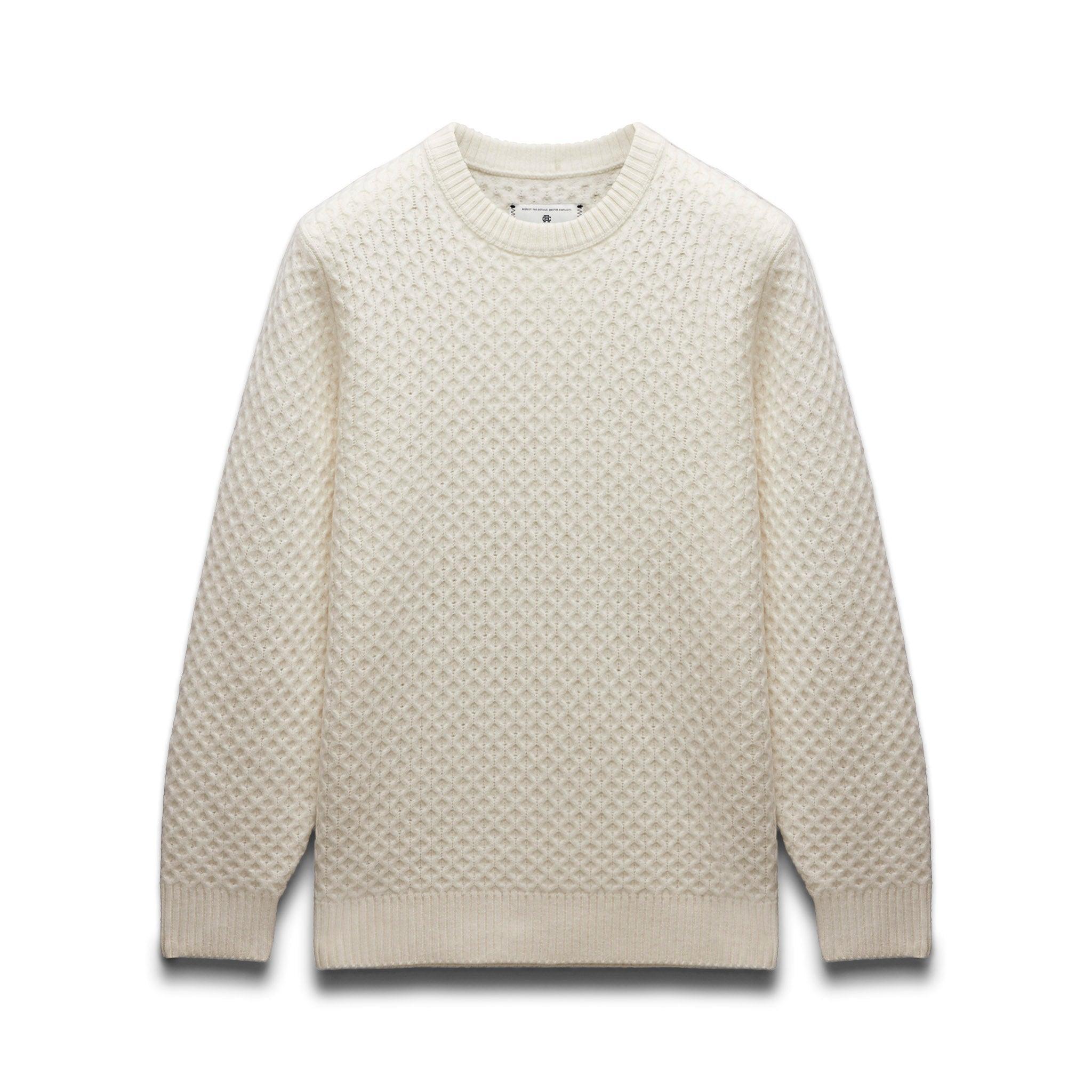 Merino Honeycomb Crewneck Male Product Image