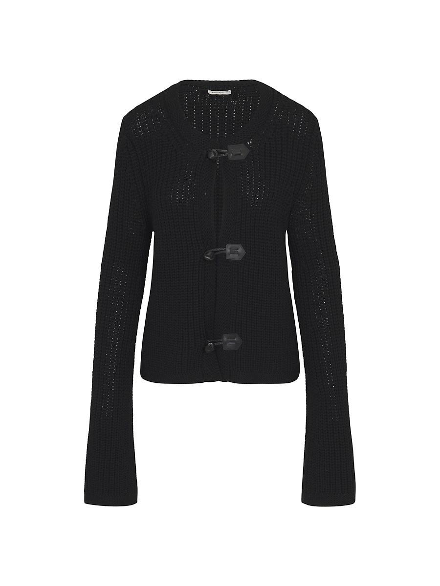 Womens Novelty Wool Toggle Cardigan Product Image