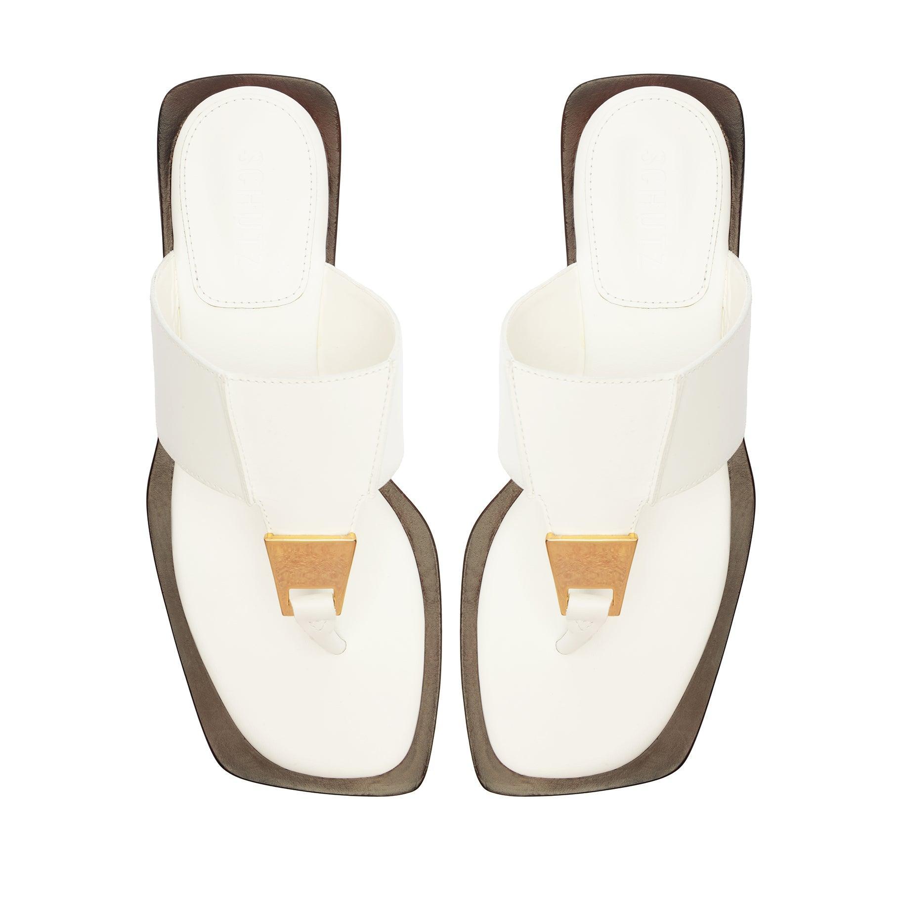 Salma Leather Flat Sandal Product Image
