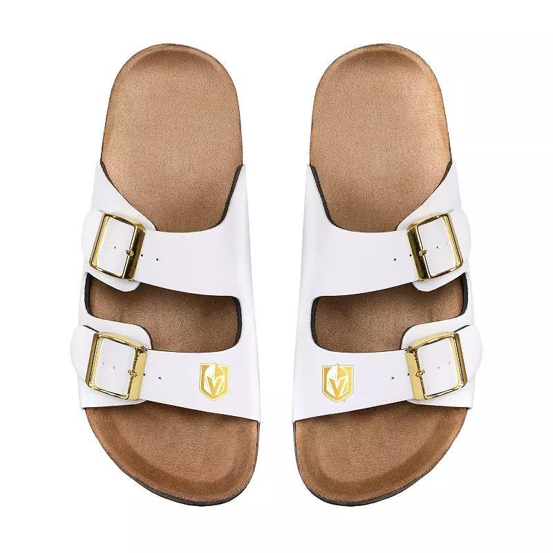 Women's FOCO Los Angeles Lakers Double-Buckle Sandals, Size: 11-12, White Product Image