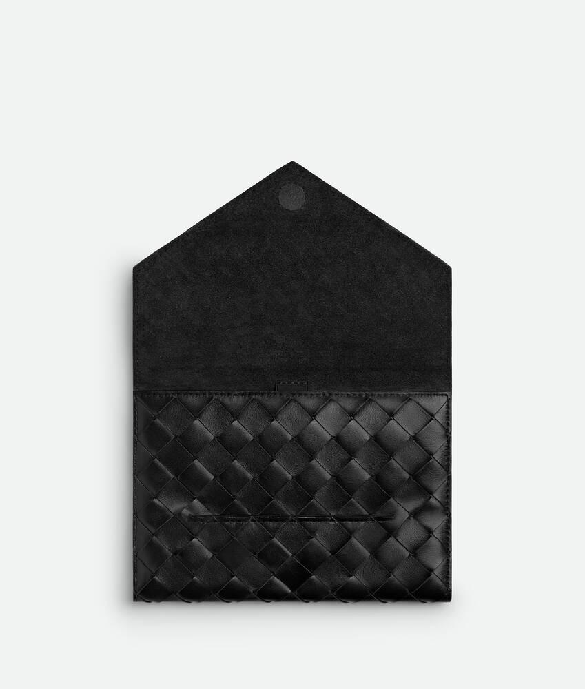 Men's Intrecciato Roll-On Cable Case in Black Product Image