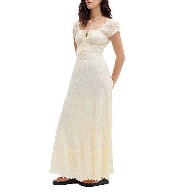 BDG Urban Outfitters Sienna Cap Sleeve Long Dress Product Image