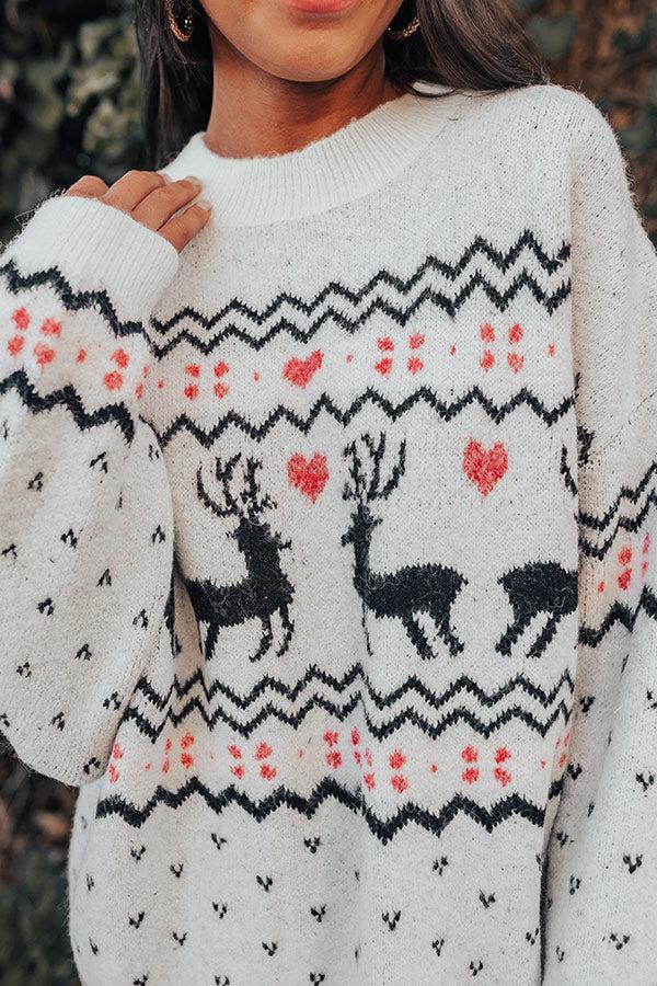Deck The Halls Sweater In Ivory Product Image