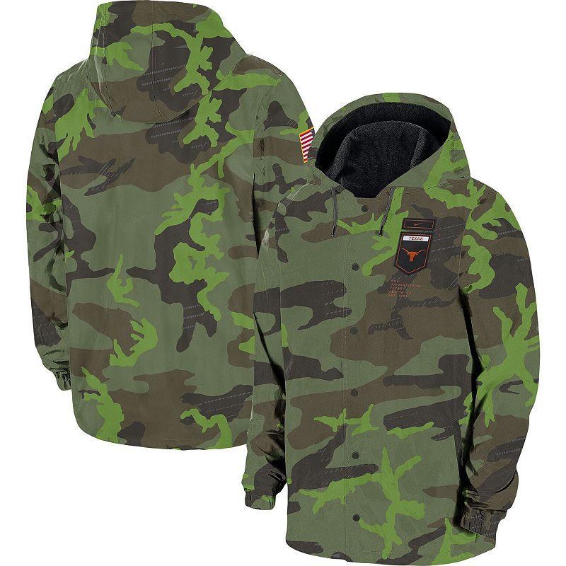Men's Nike Camo Alabama Crimson Tide Hoodie Full-Snap Jacket, Size: 2XL, Green Product Image