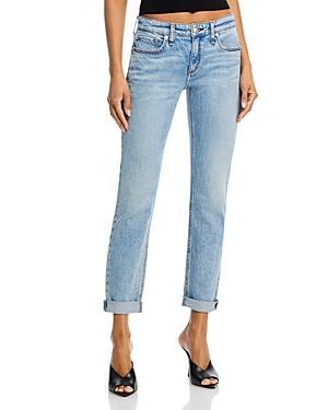 rag & bone Dre Low Rise Ankle Slim Boyfriend Jeans in Daphne Product Image