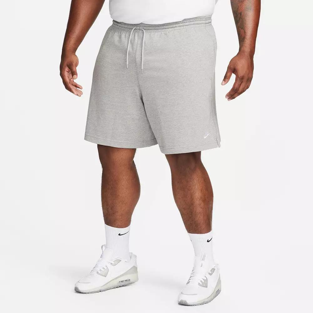Men's Nike Club Knit Shorts, Size: Large, Dark Grey Grey Product Image