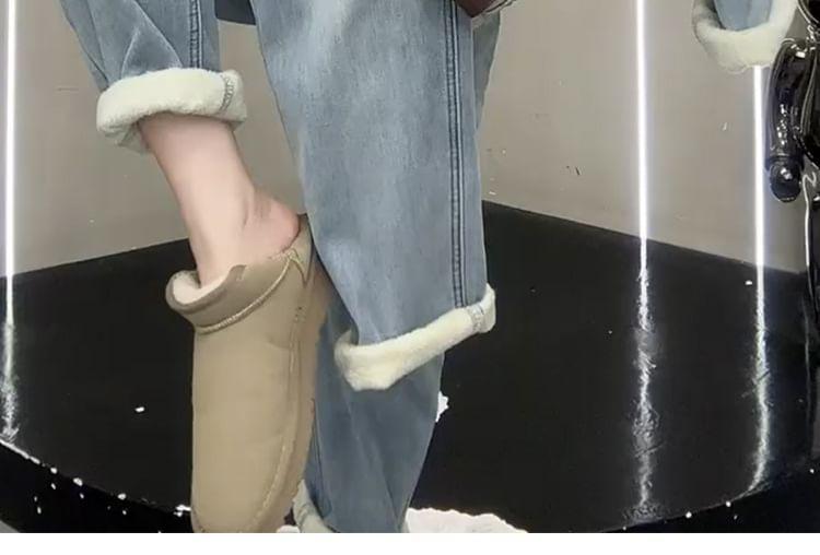 High-Waist Straight Leg Jeans Product Image