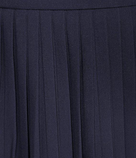 Copper Key Pleated Mini Skirt Product Image
