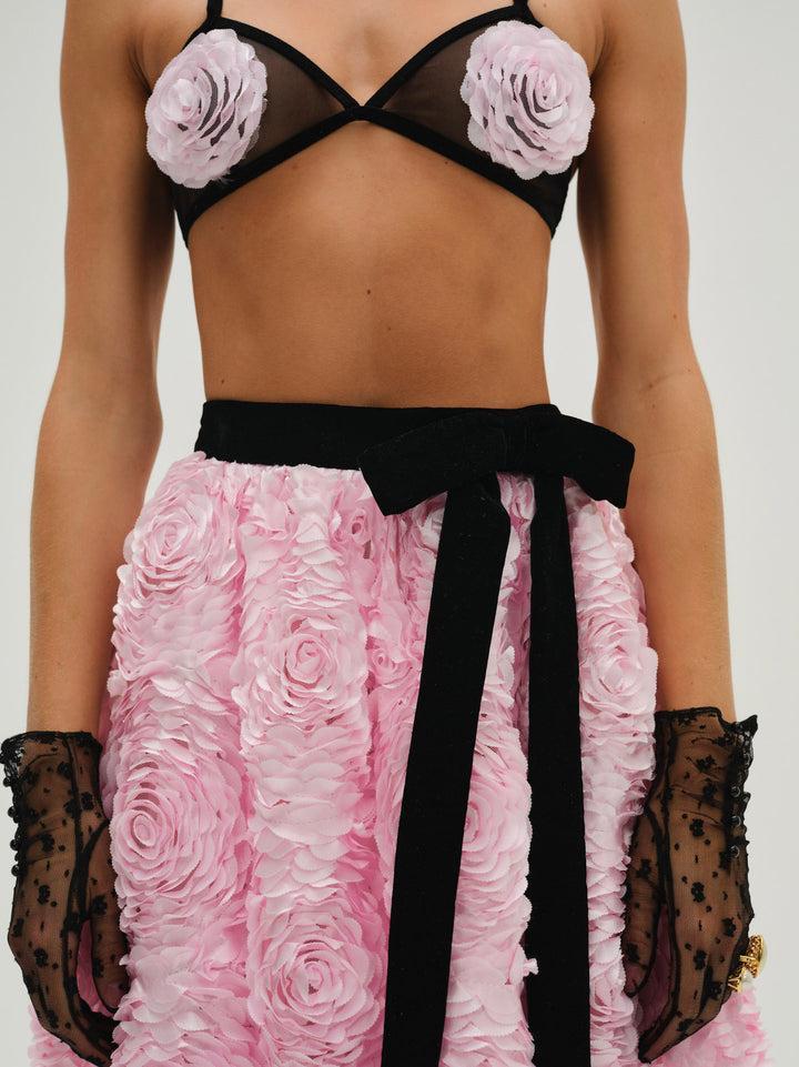 Nicolette Midi Skirt — Pink Product Image