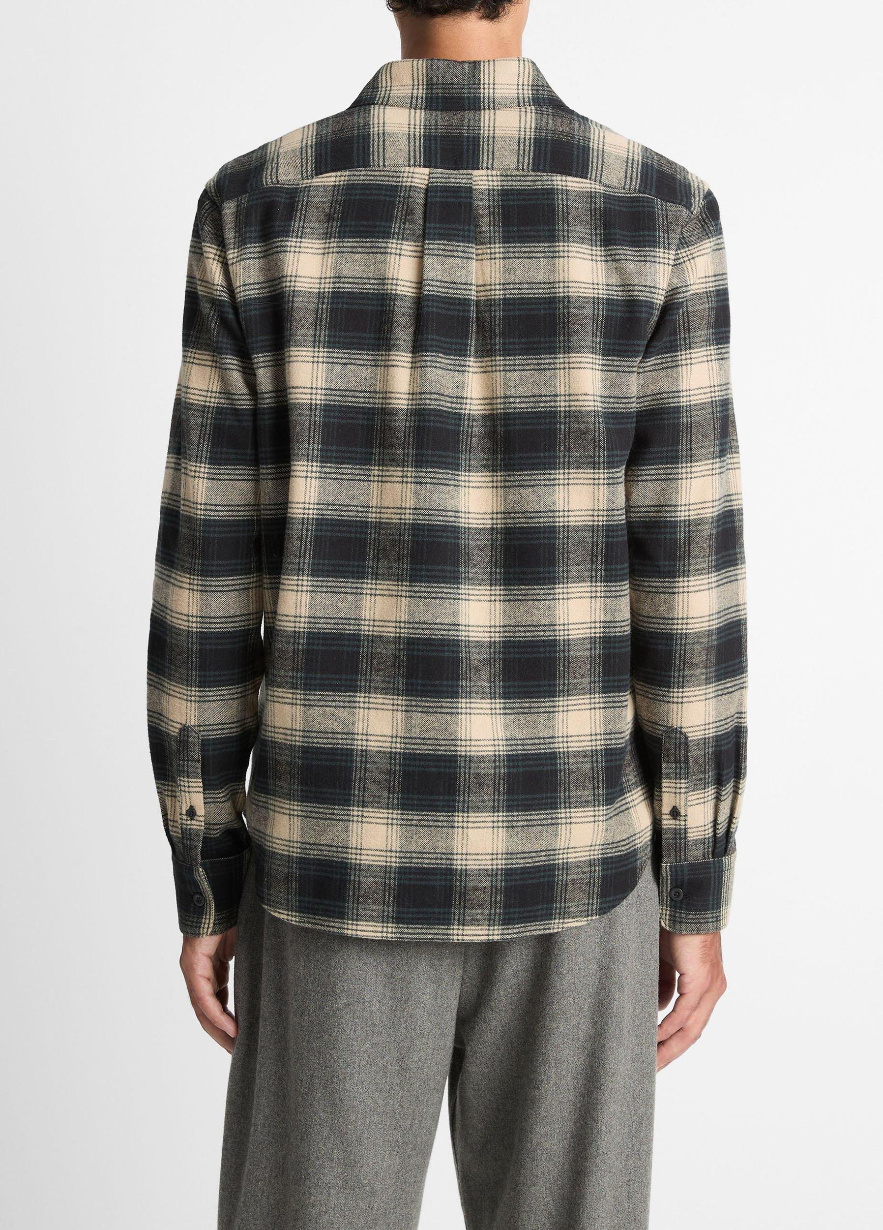Bowden Plaid Cotton Popover Shirt Product Image