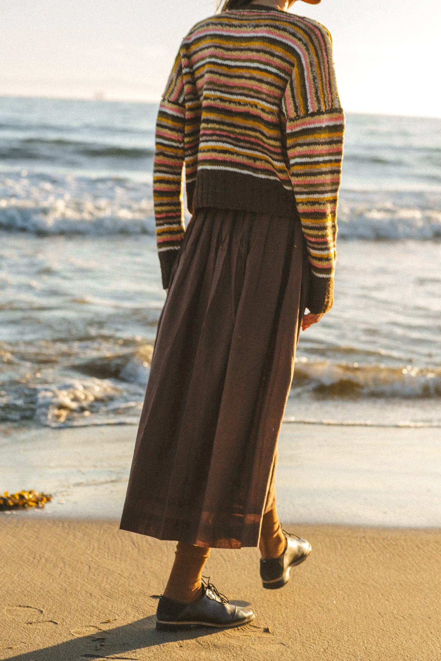 The Chocolate Brown Pull-on Skirt Product Image