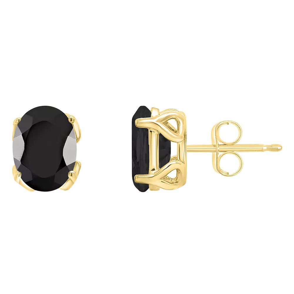 Celebration Gems 14K Gold Pear-Shaped Diamond Accent Gemstone Earrings, Women's, Green Product Image