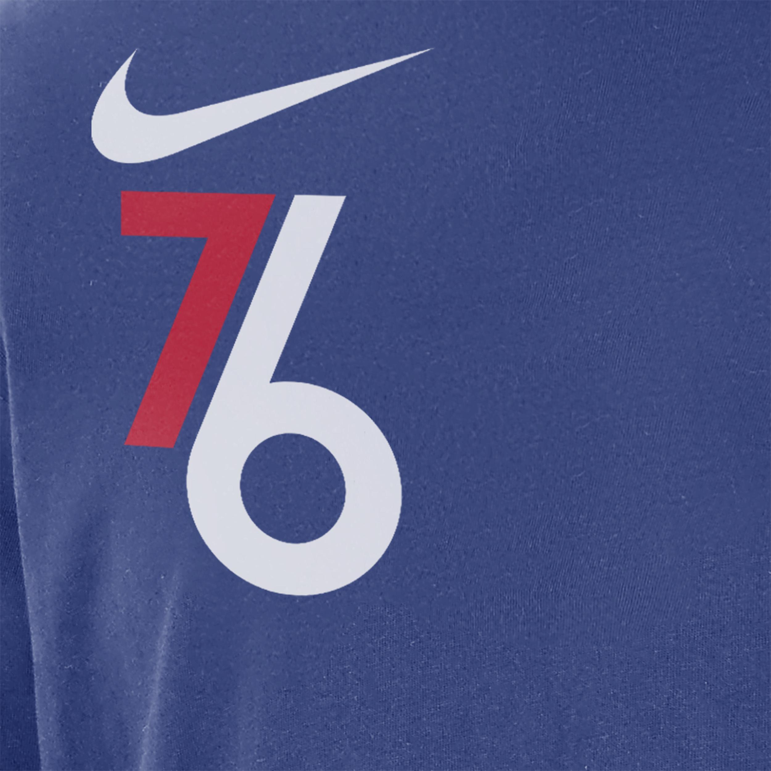 Philadelphia 76ers Courtside City Edition Nike Men's NBA Max90 Long-Sleeve T-Shirt Product Image