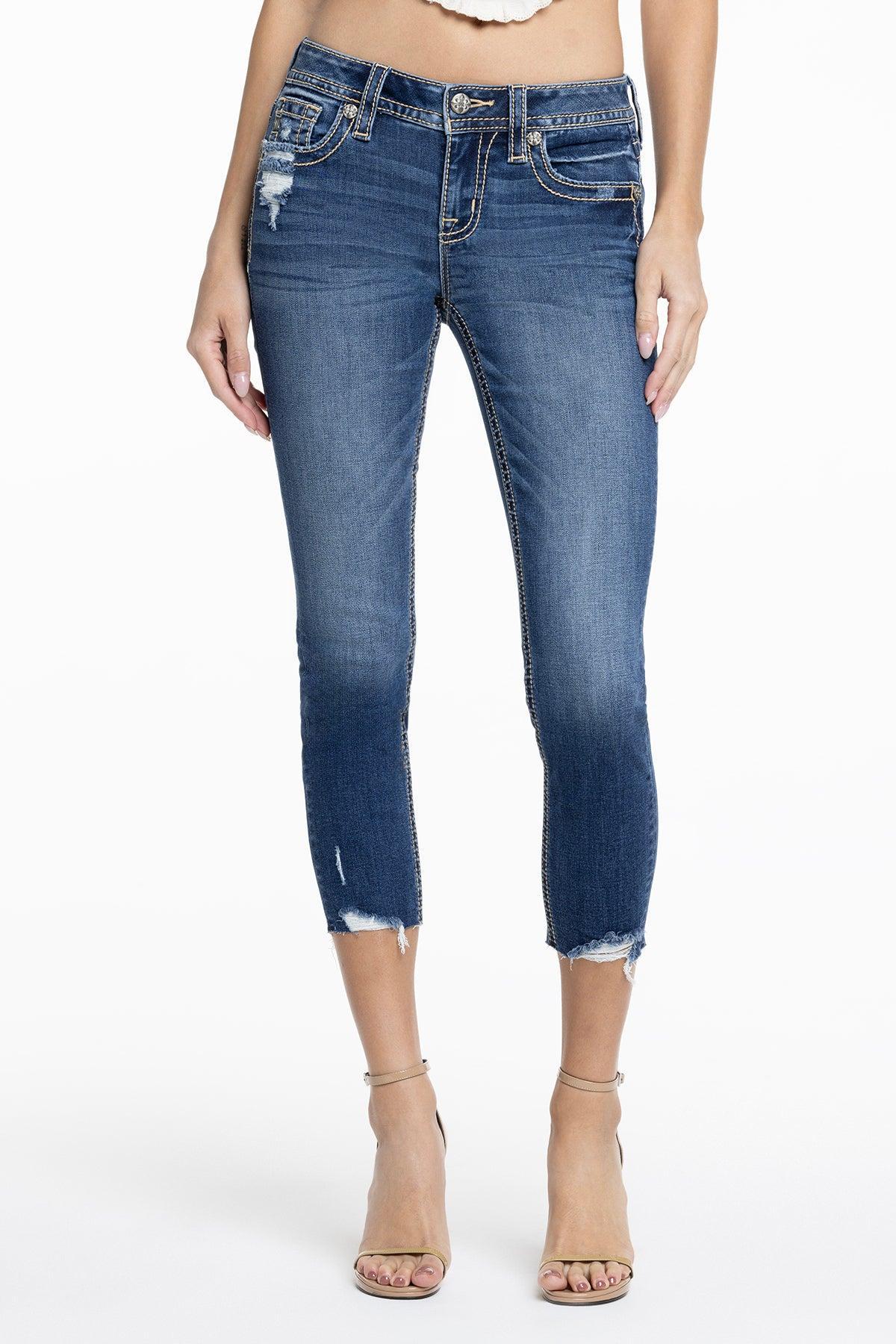 Noa Jane Cropped Skinny Jeans Product Image