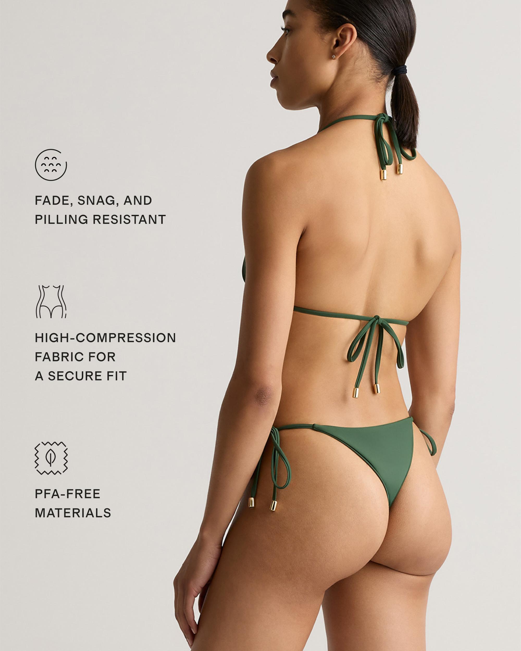 Quince | Women's Italian Triangle Bikini Top Size XL, 78% Recycled Polyamide, 22% Spandex Product Image