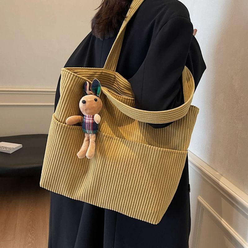 Plain Corduroy Tote Bag Product Image