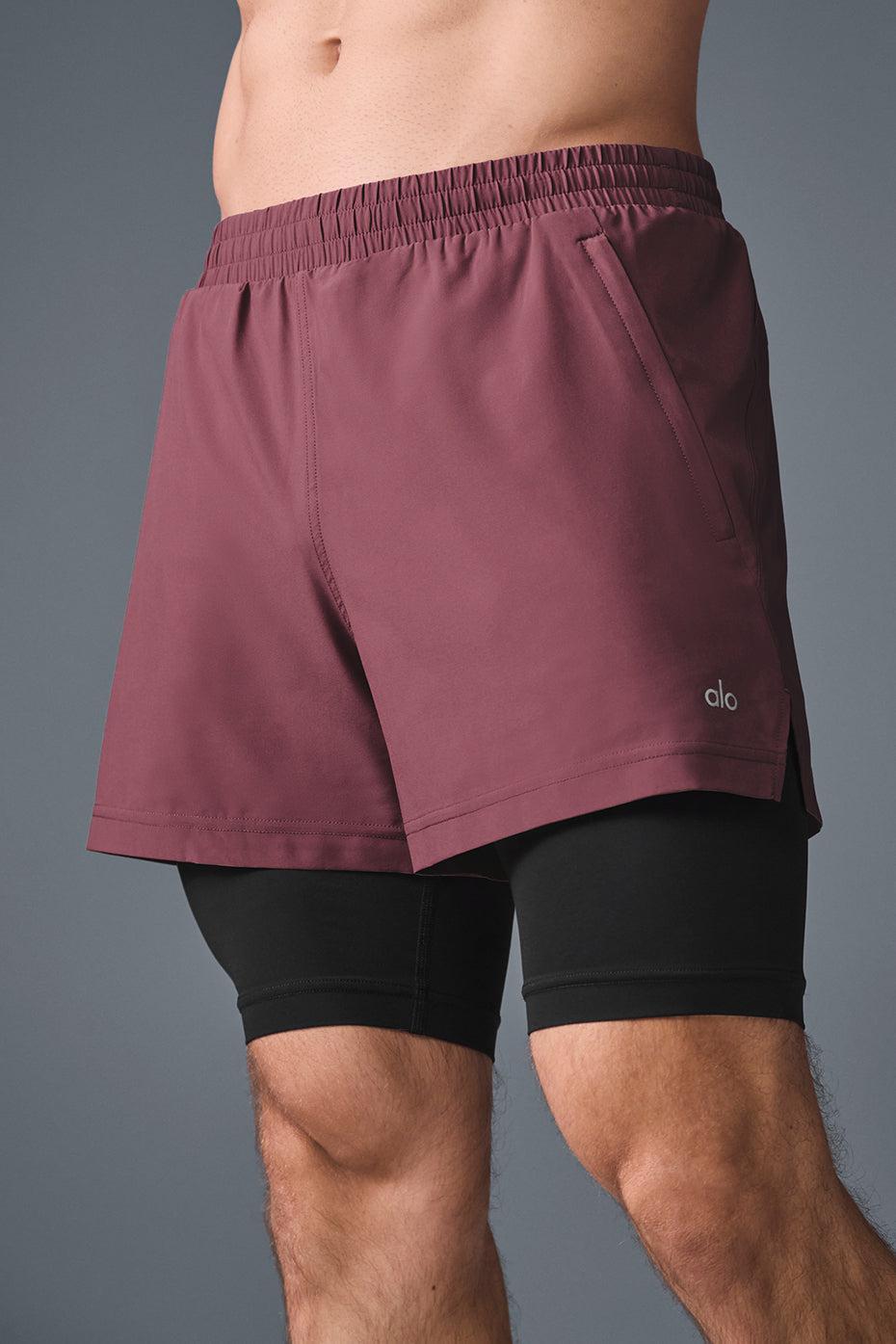 5" Revival 2-in-1 Short - Burgundy Truffle/Black Male Product Image
