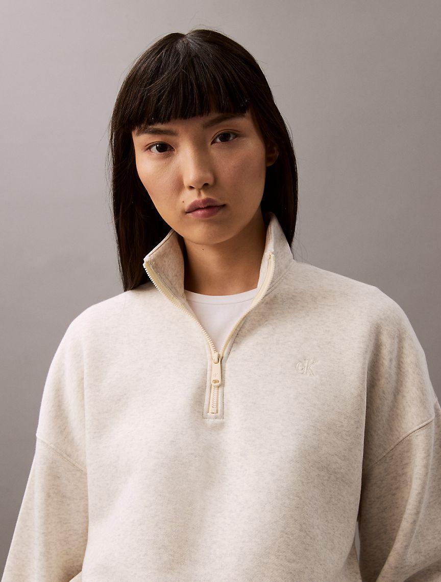 Archive Logo Fleece Quarter Zip Sweatshirt Product Image