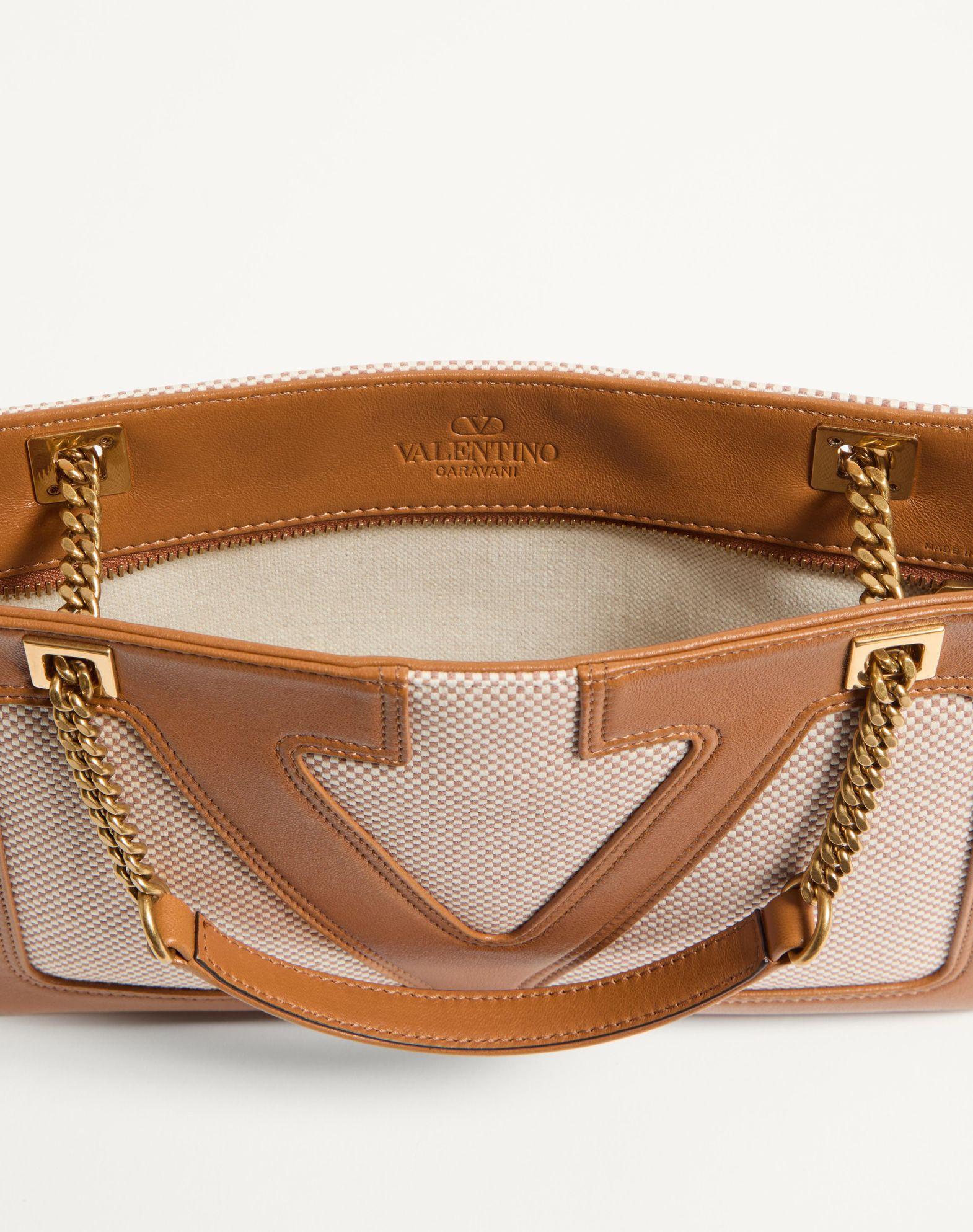 Valentino Garavani Viva Superstar Small Canvas Shopping Bag Product Image