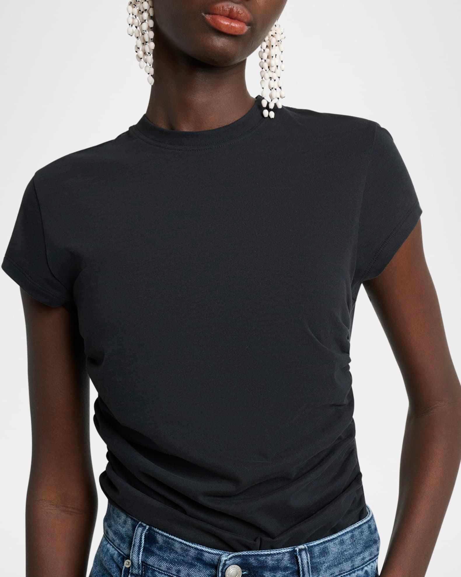 Maelie Ruched Short-Sleeve Shirt Product Image