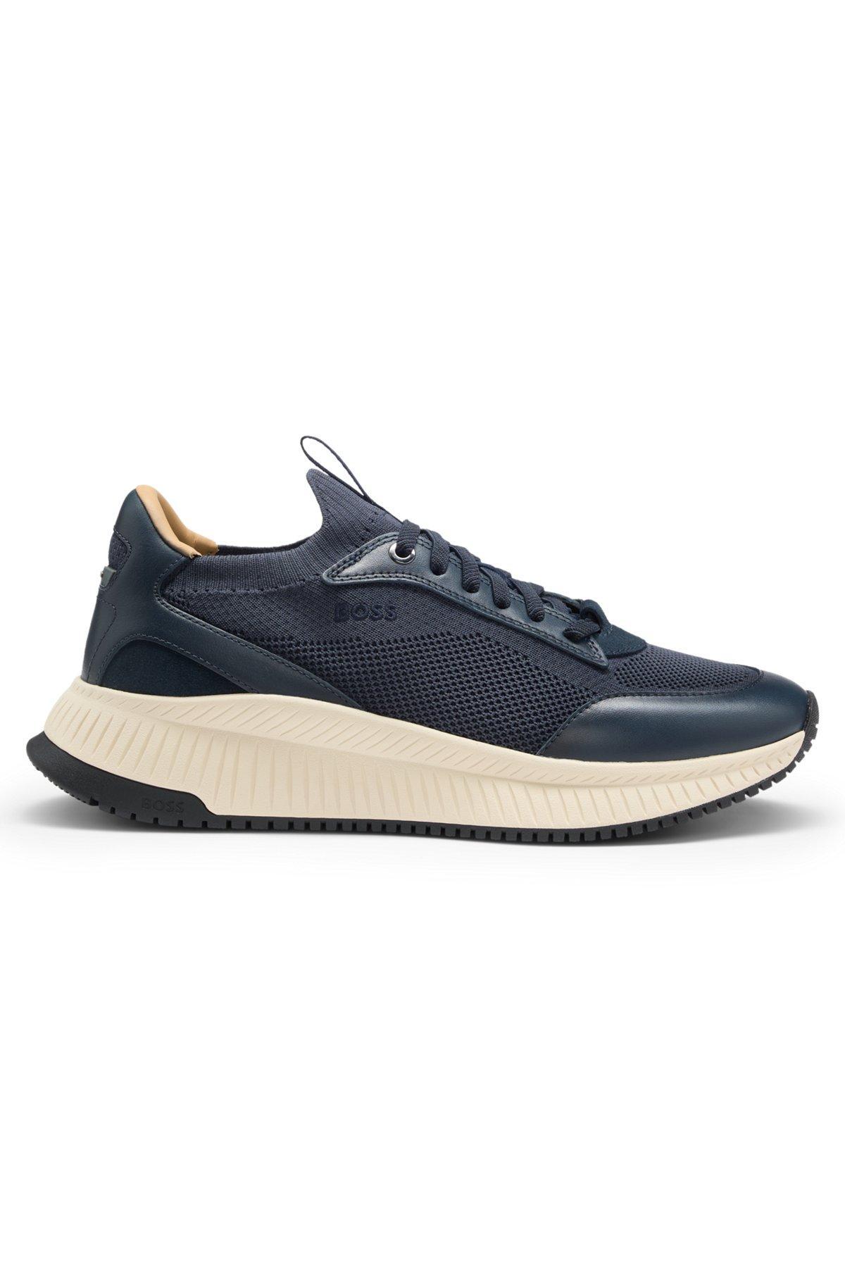 Low-top trainers with knitted uppers Product Image