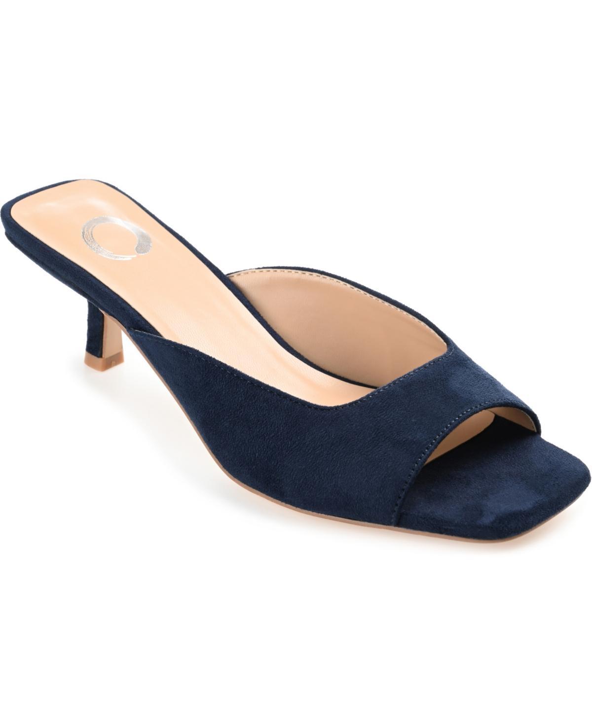 Journee Larna Womens Kitten Sandals Green Product Image