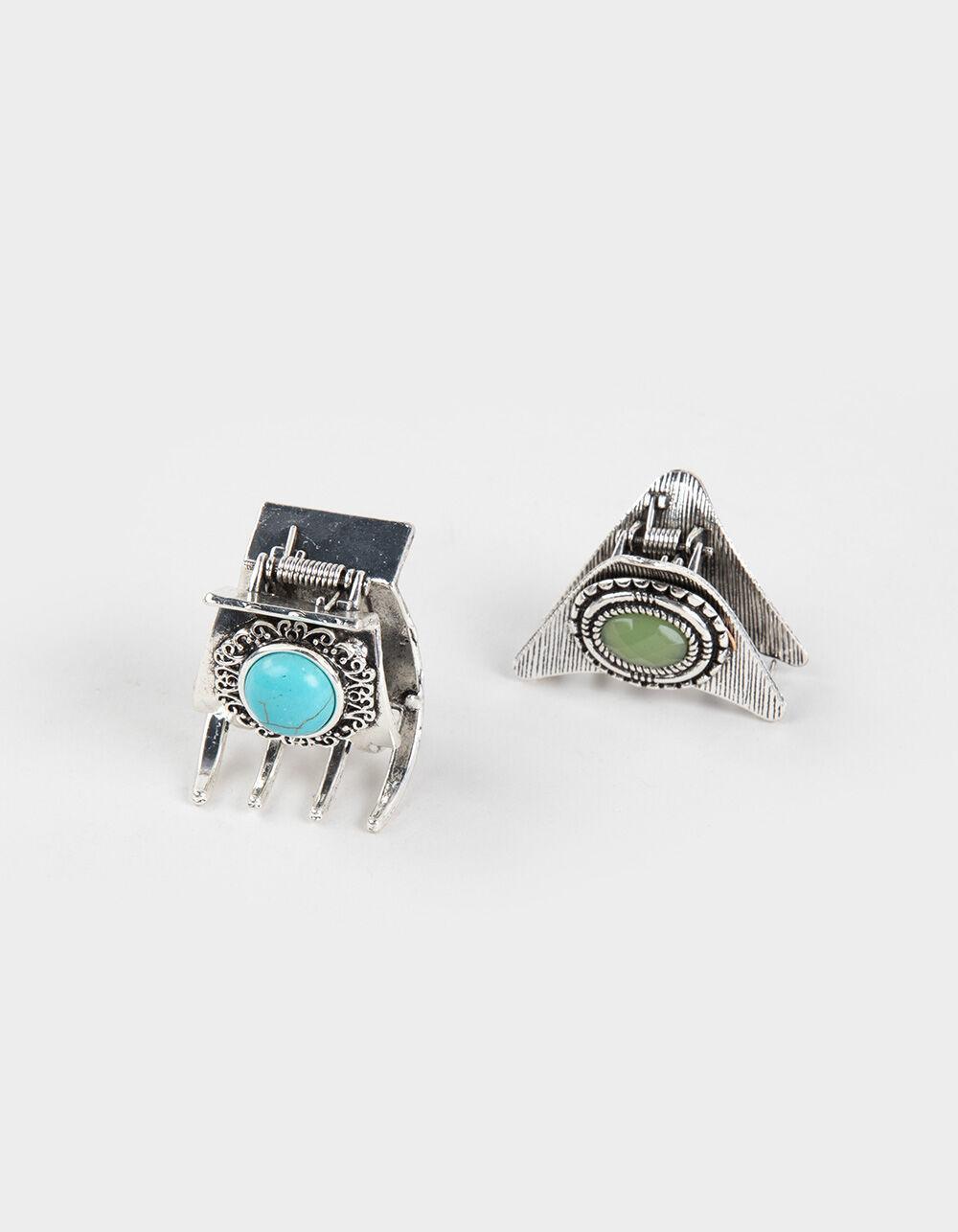 FULL TILT 2 Pack Western Claw Clips - SILVER Product Image