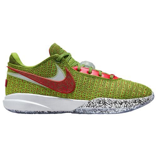 Nike Mens Lebron James Nike Lebron XX - Mens Basketball Shoes Black/White/Metallic Gold Product Image