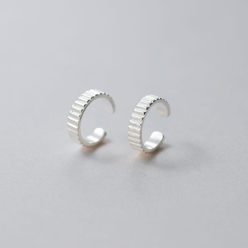 S925 Sterling Silver Gear Ear Cuff Product Image