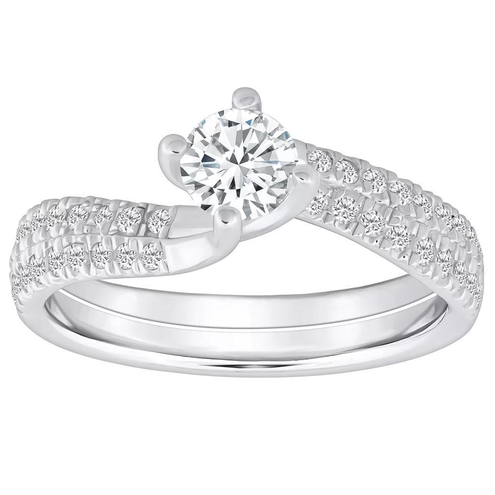 Alyson Layne 14k Gold 9/10 Carat T.W. Diamond Engagement Ring, Women's, Size: 9.50, 14k White Gold Product Image