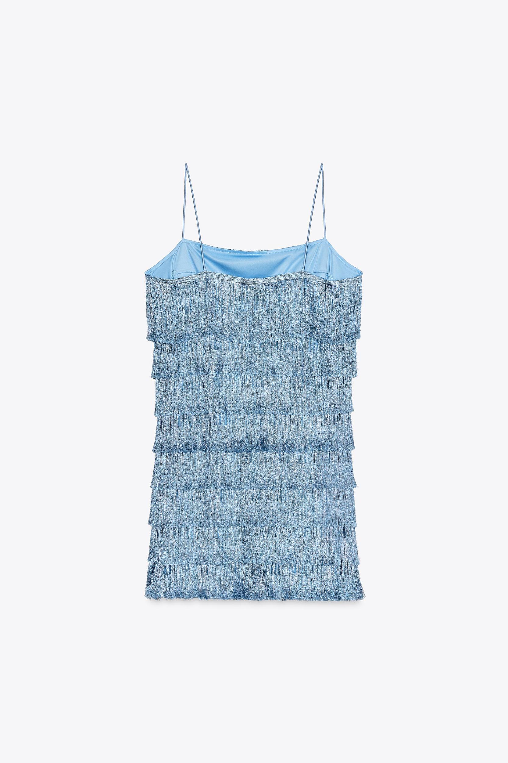FRINGED MINI DRESS Product Image