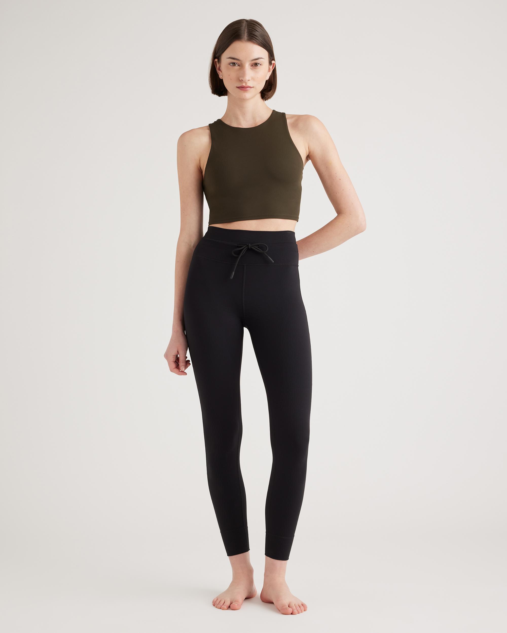 Quince | Women's Ultra-Form High-Neck Cropped Tank Top Size XL, Nylon/Spandex Product Image