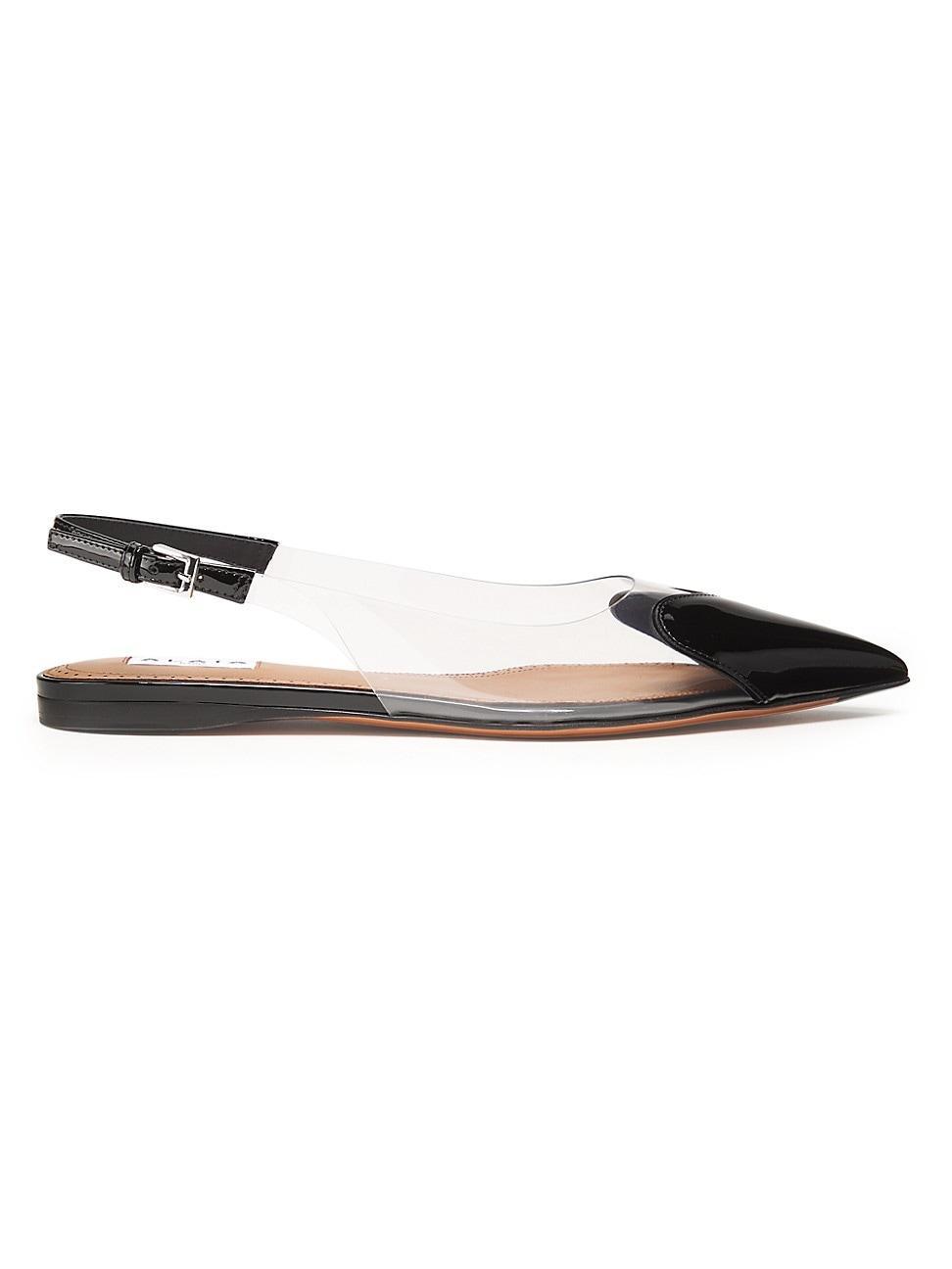 Womens Le Coeur Leather Slingback Flats Product Image