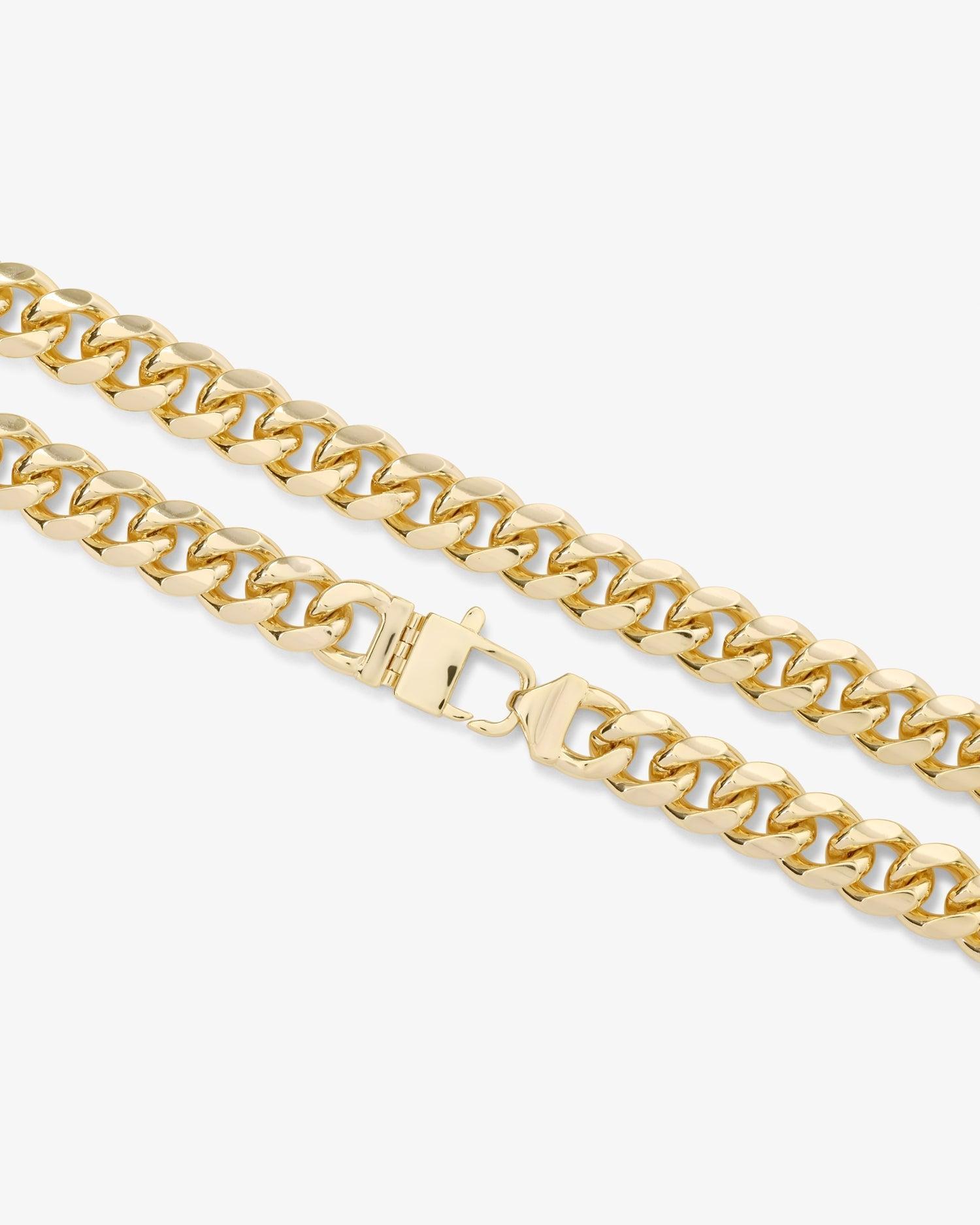 Julian Cuban Chain Necklace 10.8mm - Gold Product Image