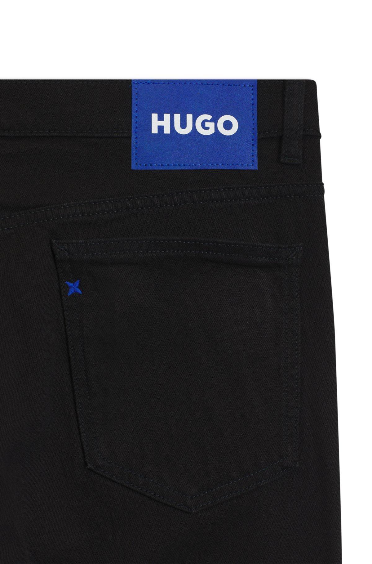 Slim-fit jeans in black stretch denim Product Image
