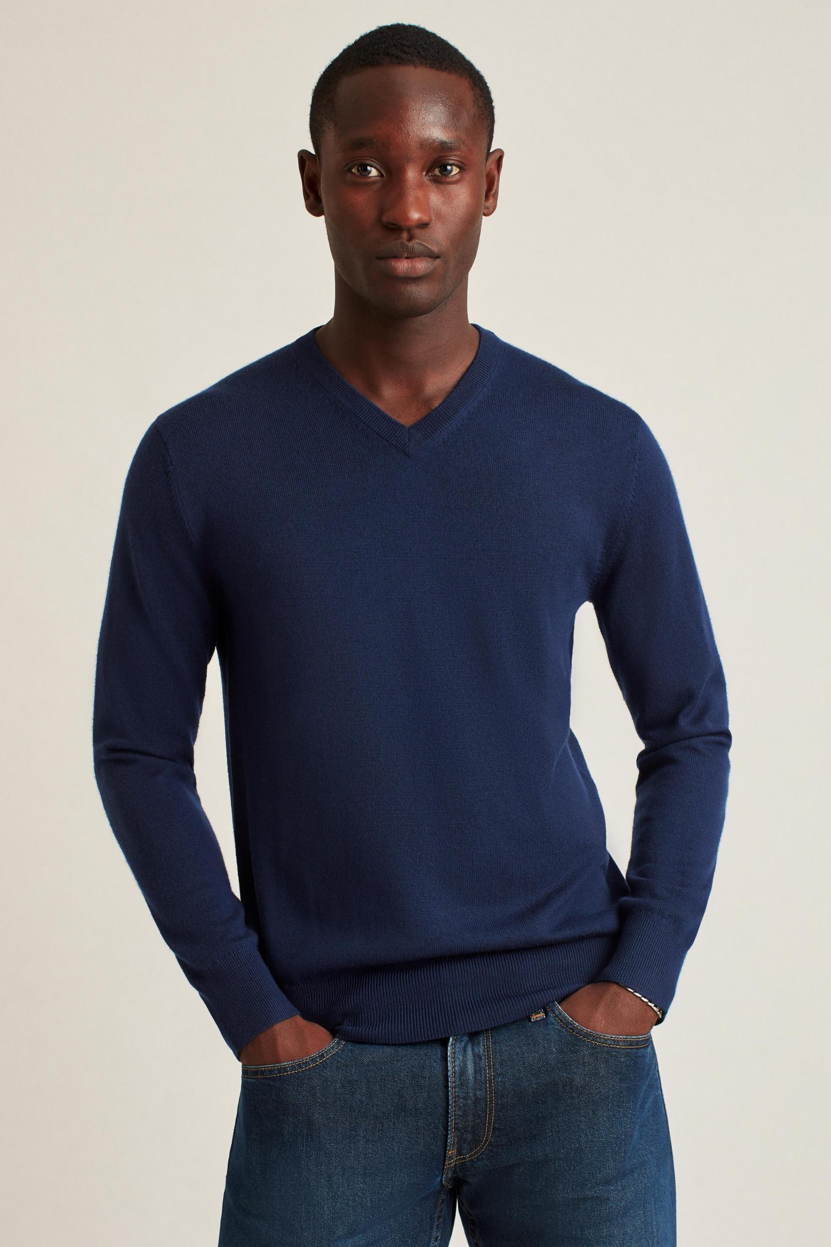 Washable Merino V-Neck Sweater Product Image