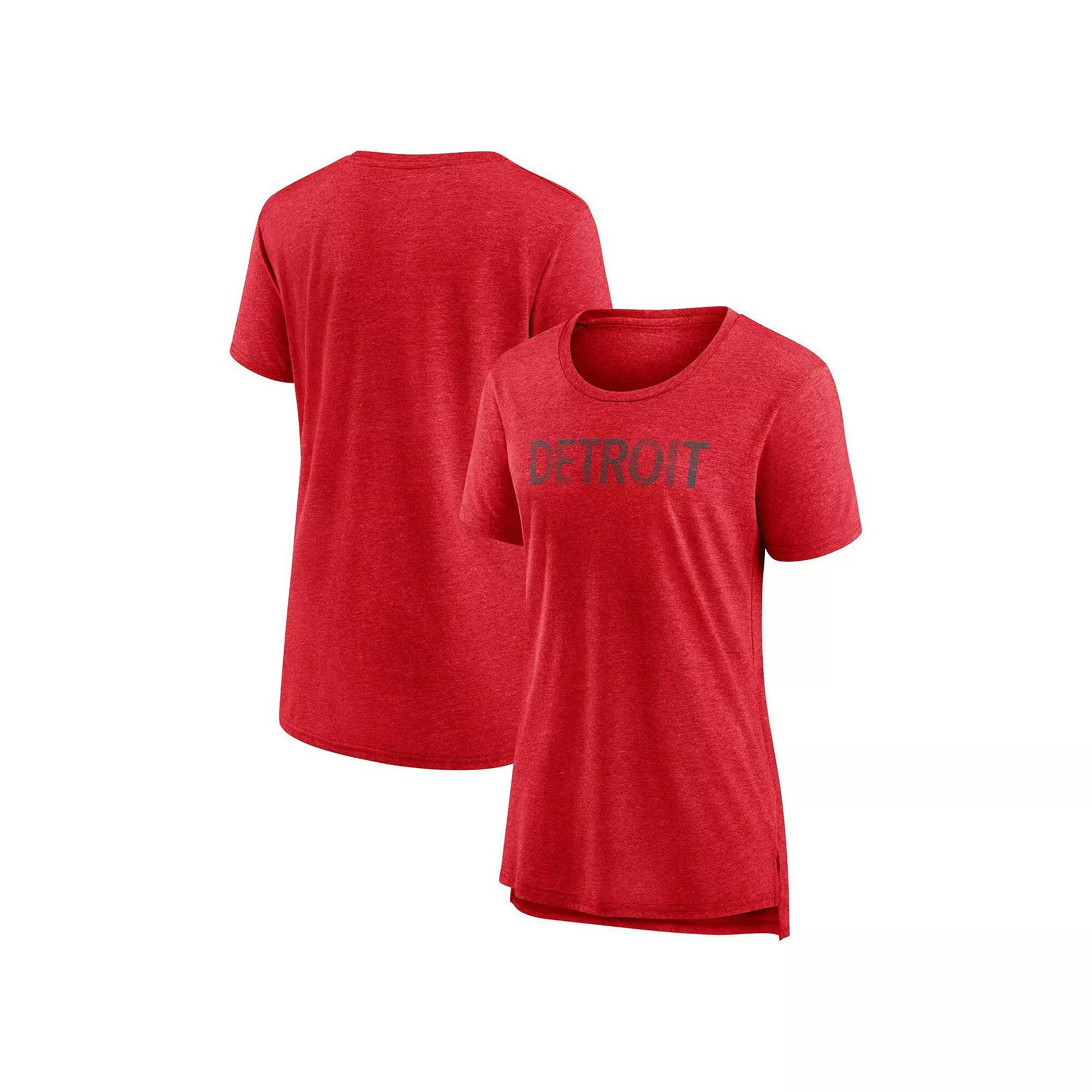 Womens Fanatics Heather Detroit Wings Special Edition 2.0 Modern T-Shirt Product Image