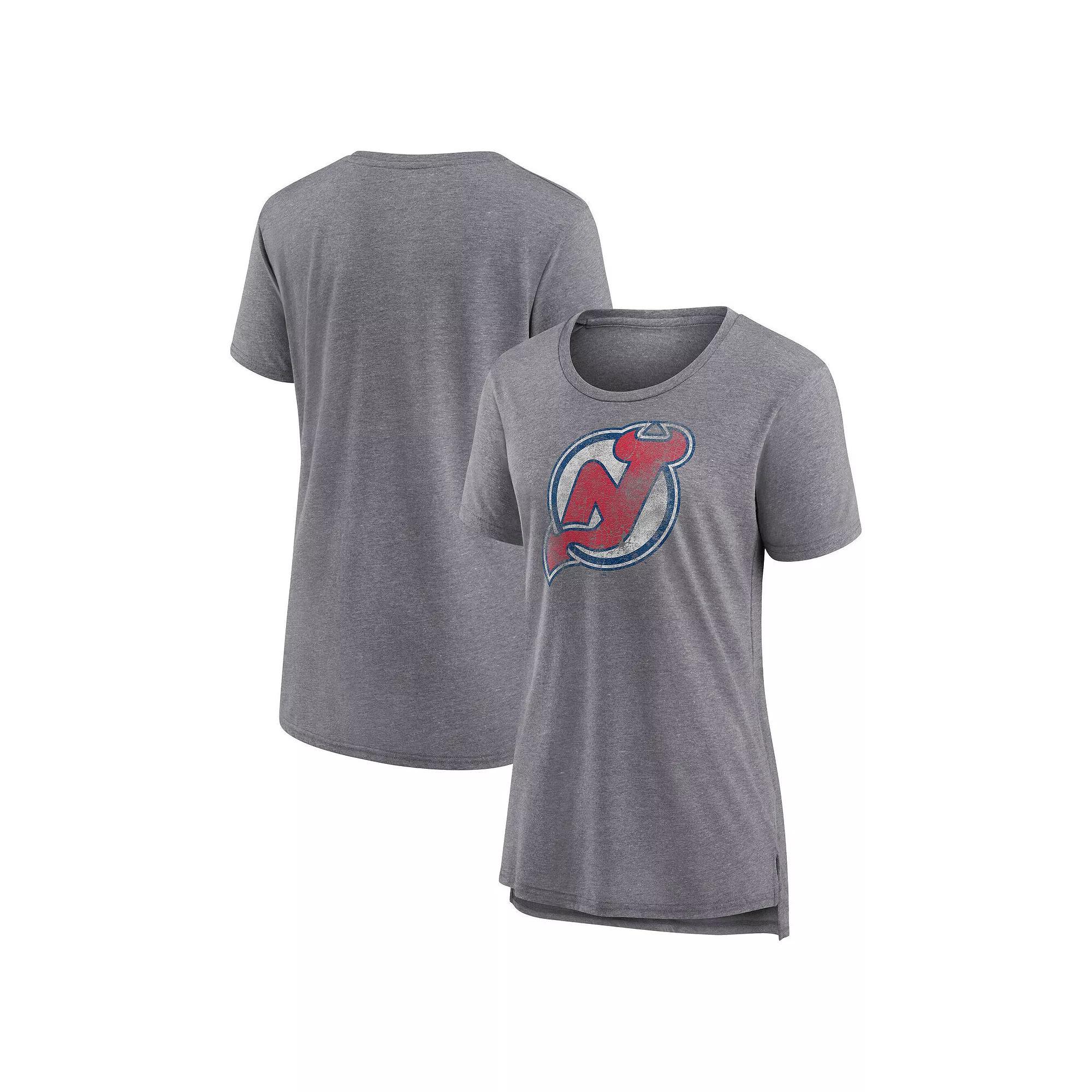 Women's Fanatics Heather Gray New Jersey Devils Special Edition 2.0 Modern T-Shirt, Size: 2XL, Nhl Grey Product Image