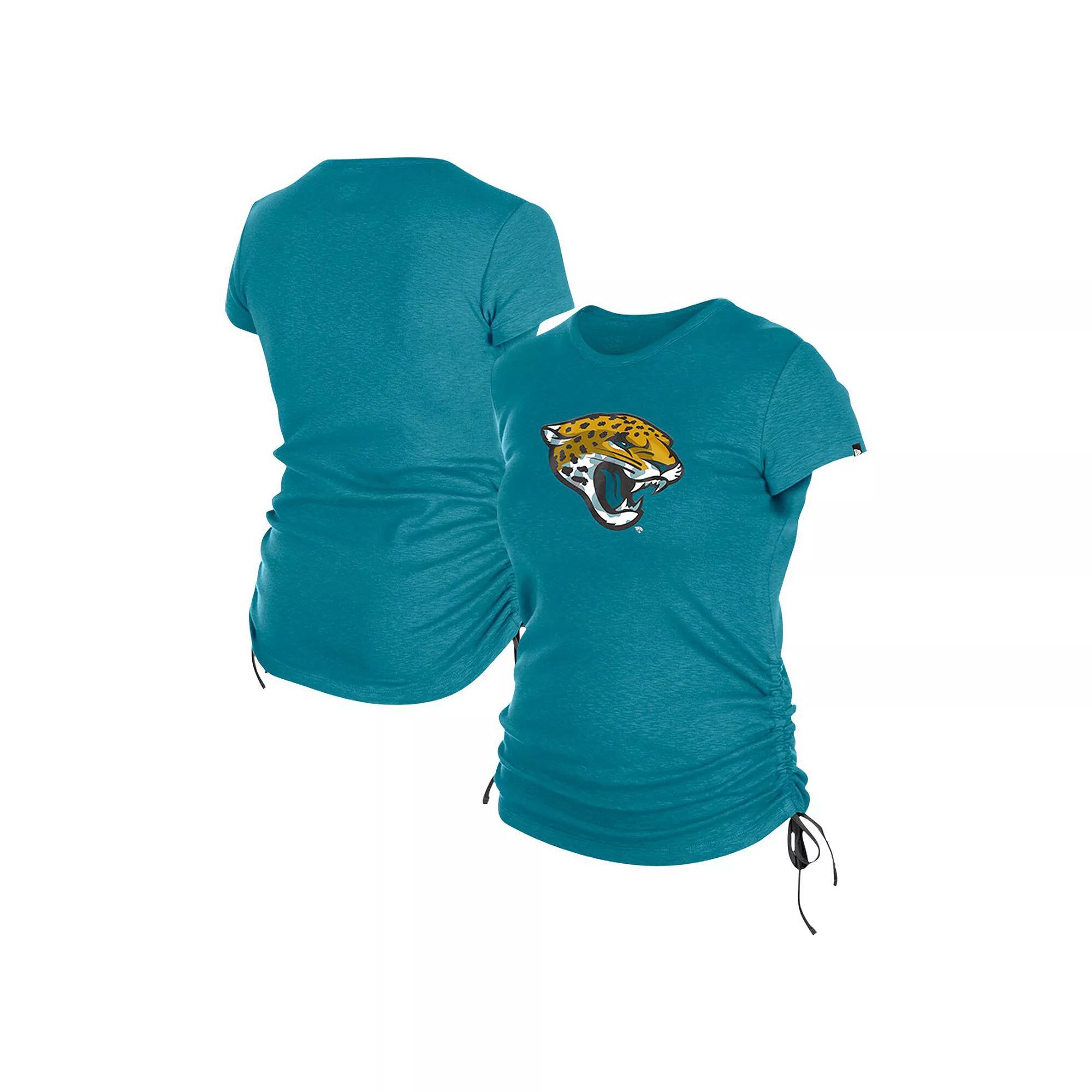 Women's New Era Navy Denver Broncos Ruched Side T-Shirt, Size: Small, Blue Product Image