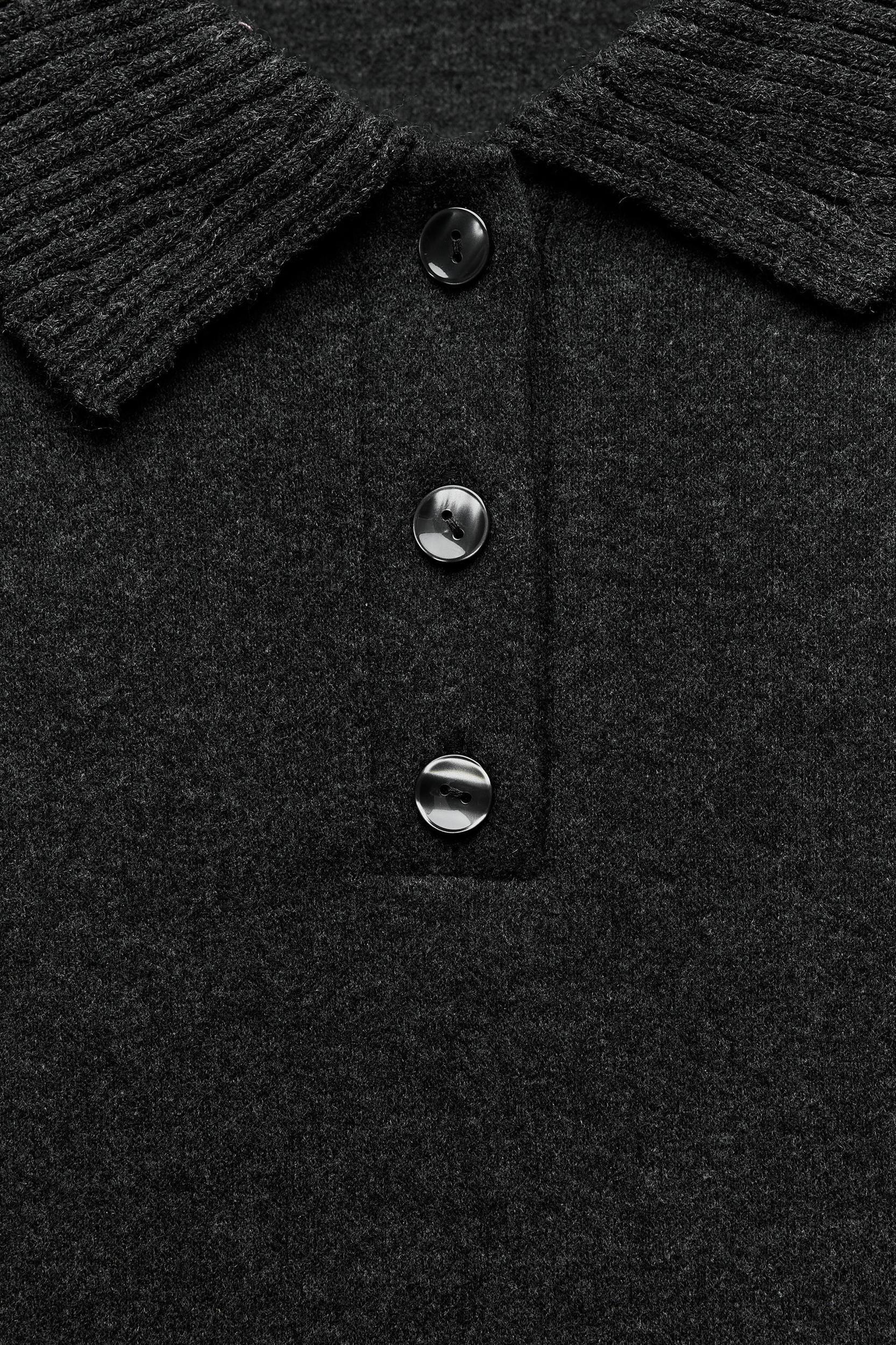 SOFT POLO COLLAR SWEATSHIRT Product Image