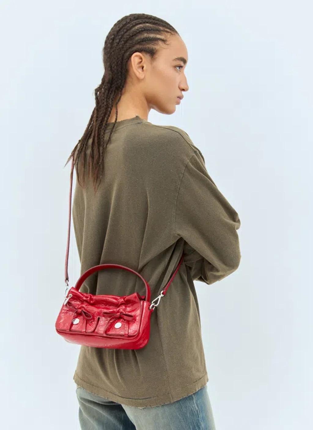 ACNE STUDIOS Womens Redpocket Micro Leather Shoulder Bag Product Image