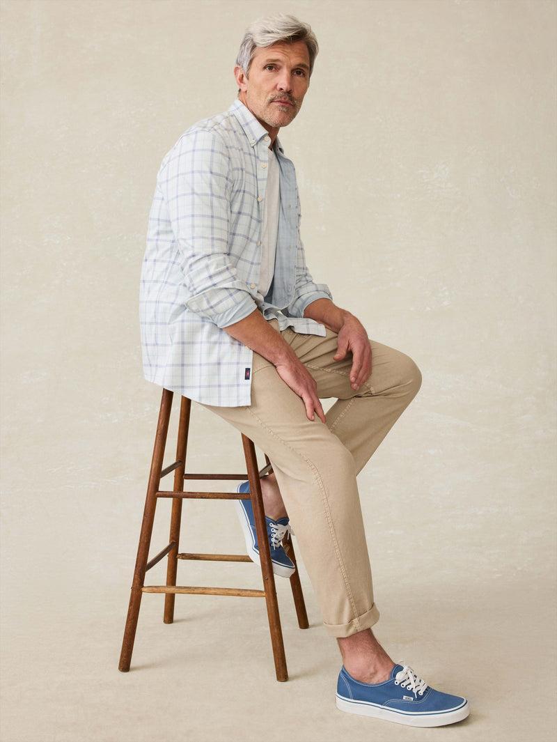 Coastline Knit Shirt - Hidden Lake Plaid Product Image