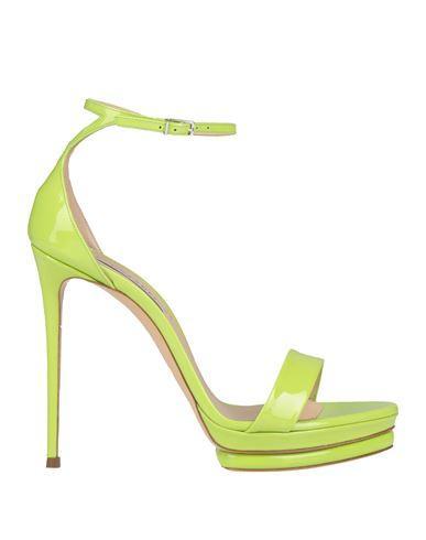 CASADEI Woman Sandals Light Green Size 8 Leather Product Image