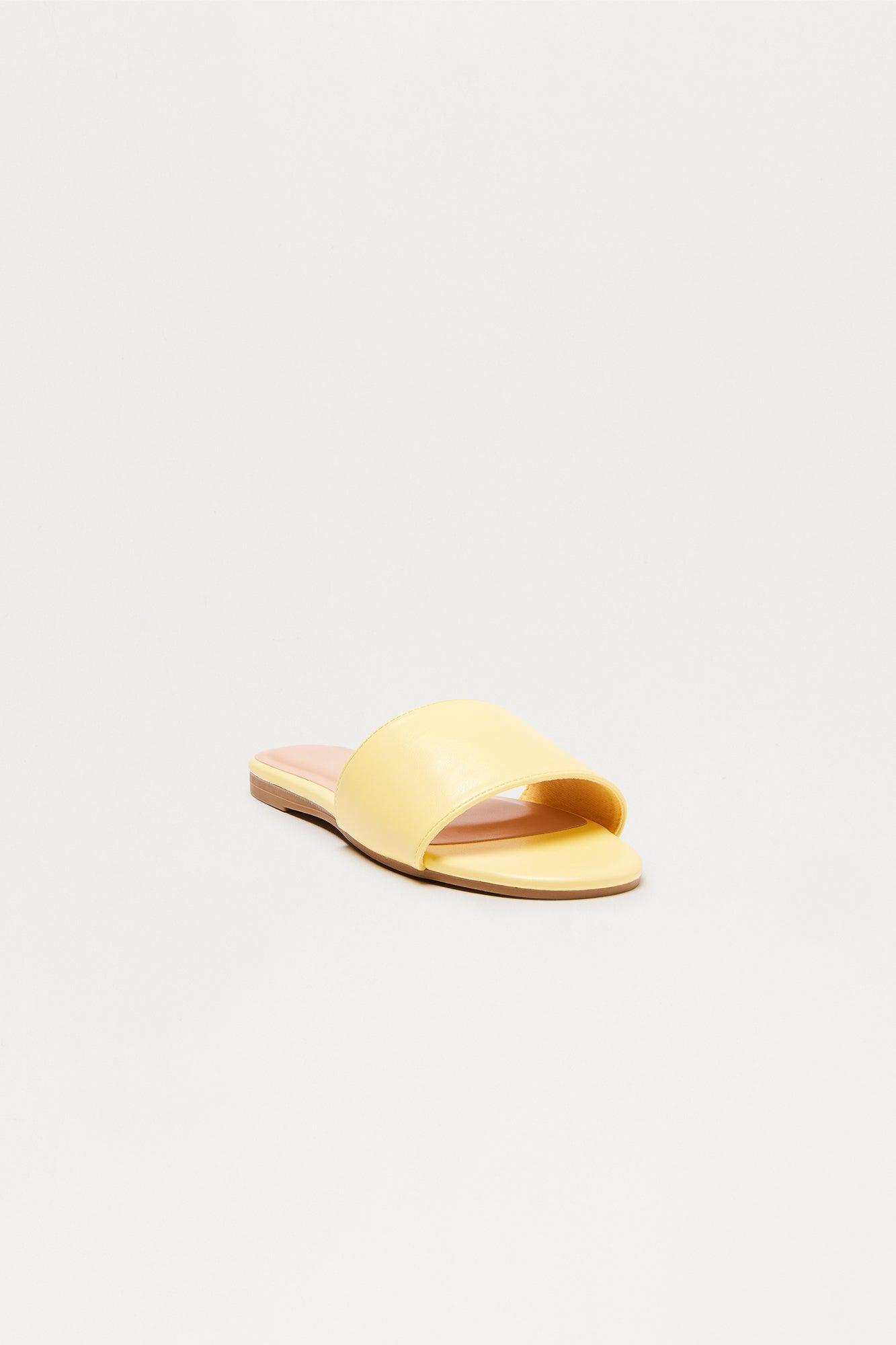 Jovan Slip On Sandals - Yellow Product Image